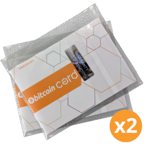 BITCOIN CARD x2